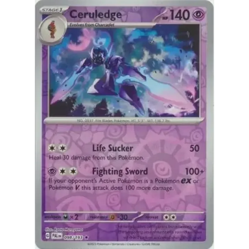 Ceruledge (PAL 098)Mimikyu (PAL 097)