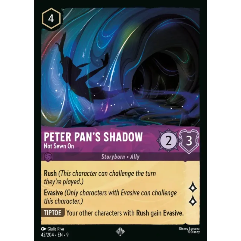 Peter Pan's Shadow - Not Sewn On