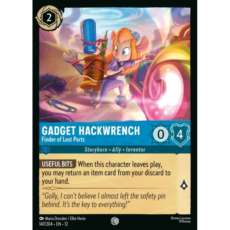 Gadget Hackwrench - Finder of Lost Parts