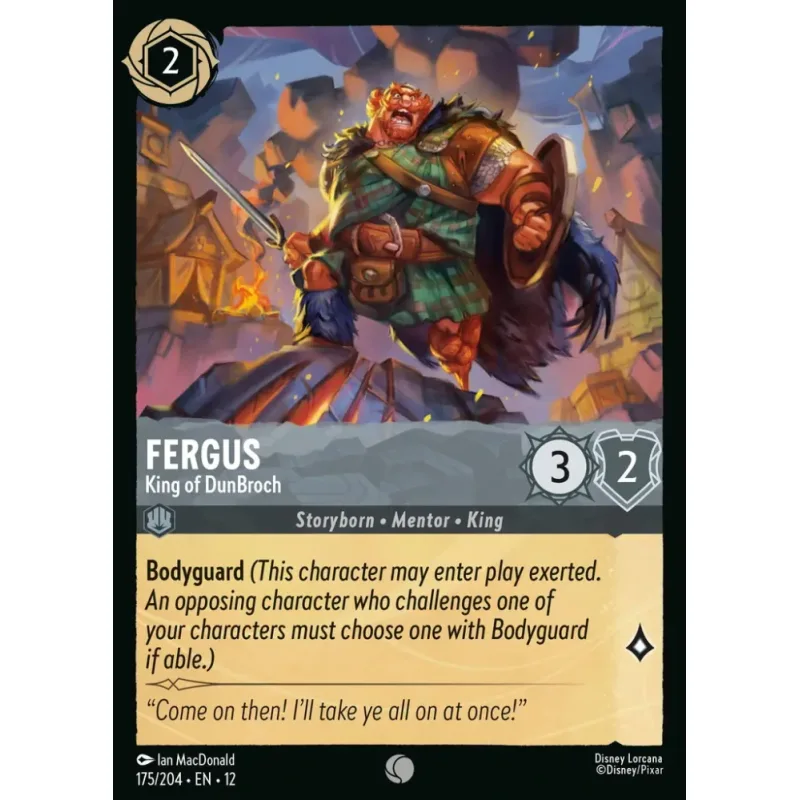 Fergus - King of DunBroch - foil