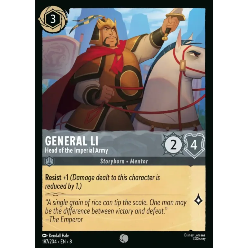 General Li - Head of the Imperial Army - foil