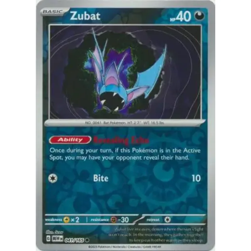 Zubat (MEW 041) - REVERSE HOLO