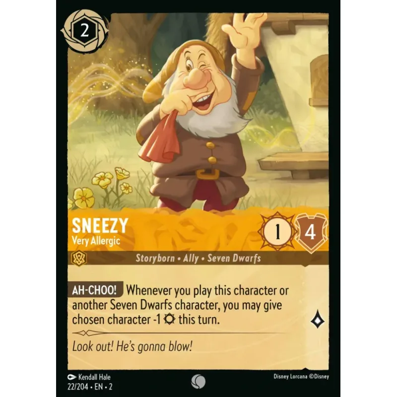 Sneezy - Very Allergic - foil