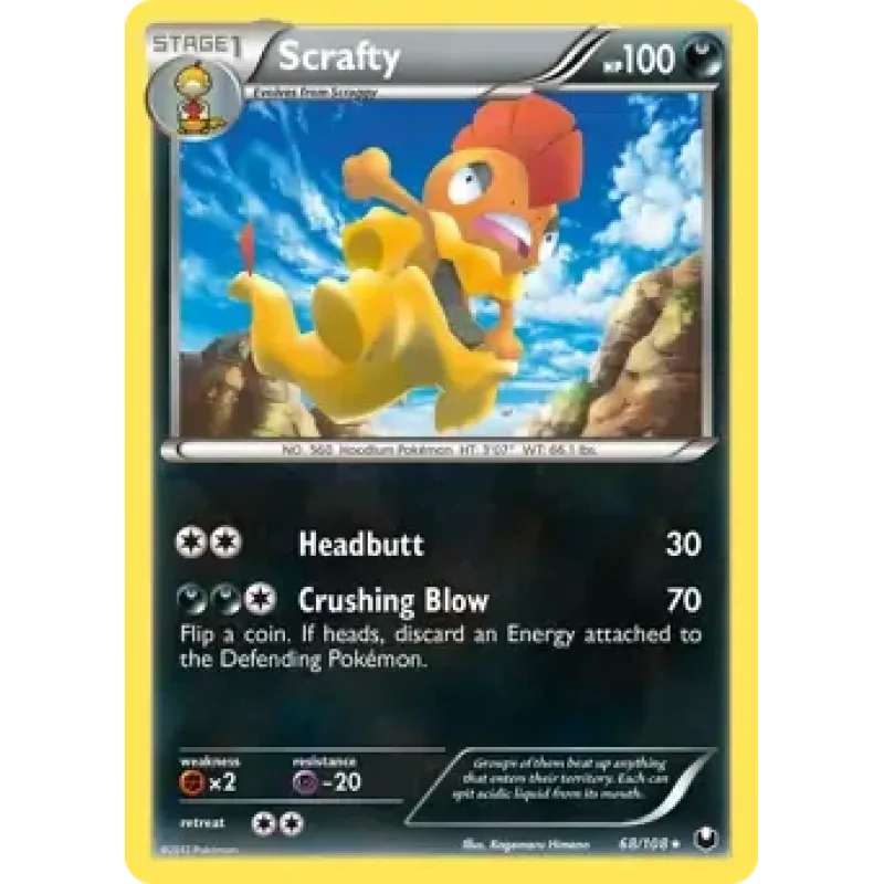 Scrafty (DEX 68) - EXCELLENT
