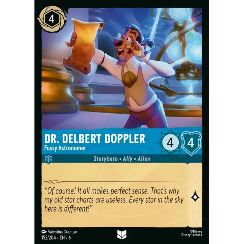 Dr. Delbert Doppler - Fussy Astronomer - foil