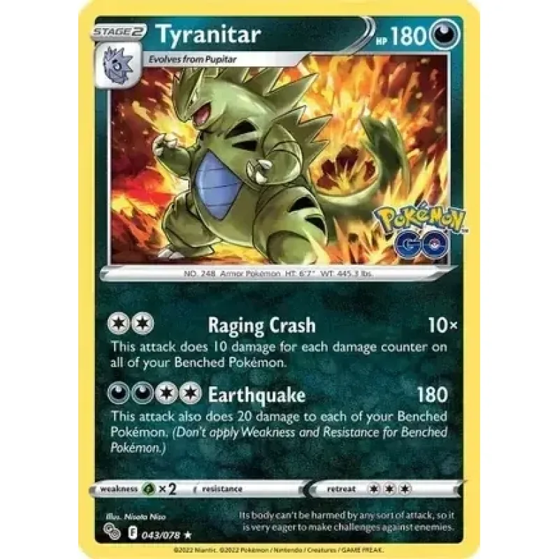 Tyranitar (PGO 043) - HOLO