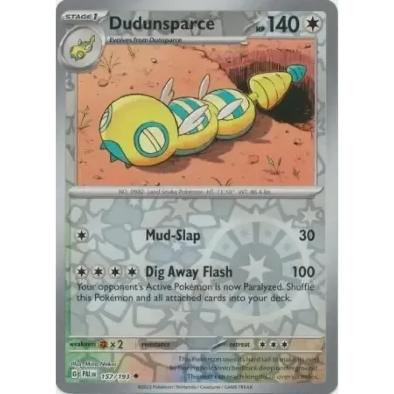 Dudunsparce (PAL 157) - REVERSE HOLO