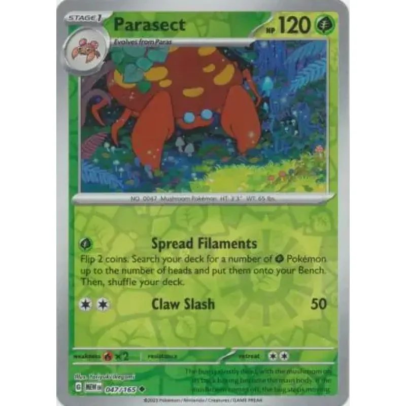 Parasect (MEW 047) - REVERSE HOLO
