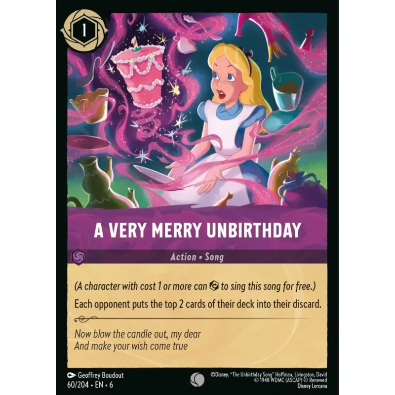 A Very Merry Unbirthday - foil