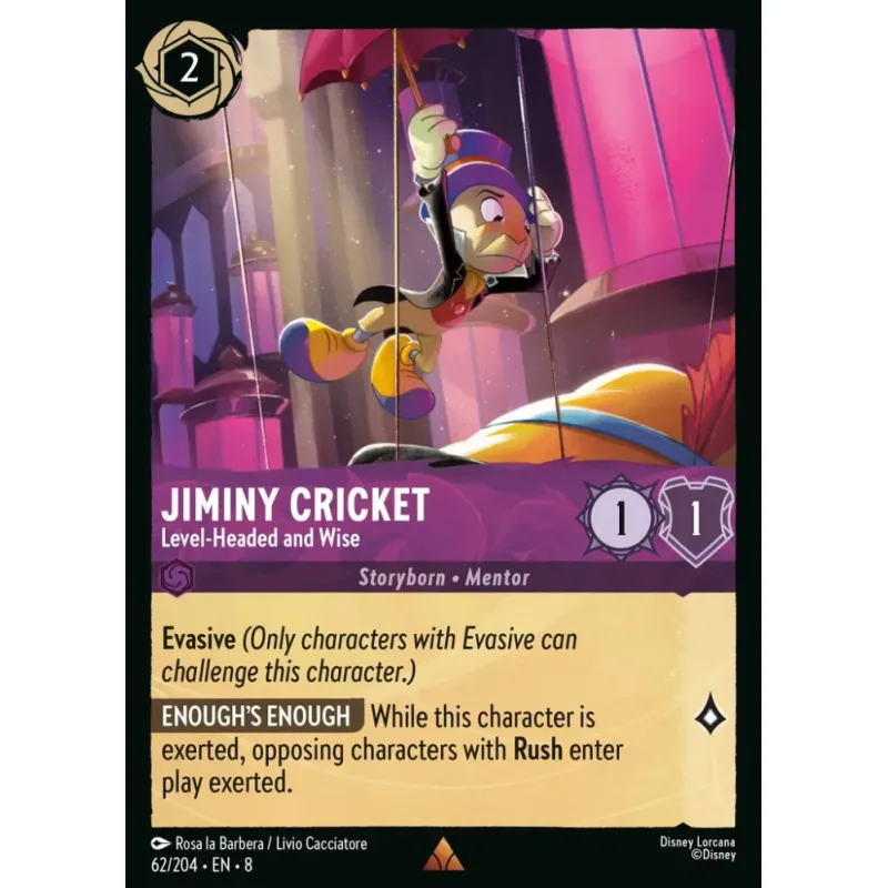 Jiminy Cricket - Conscientious and Wise