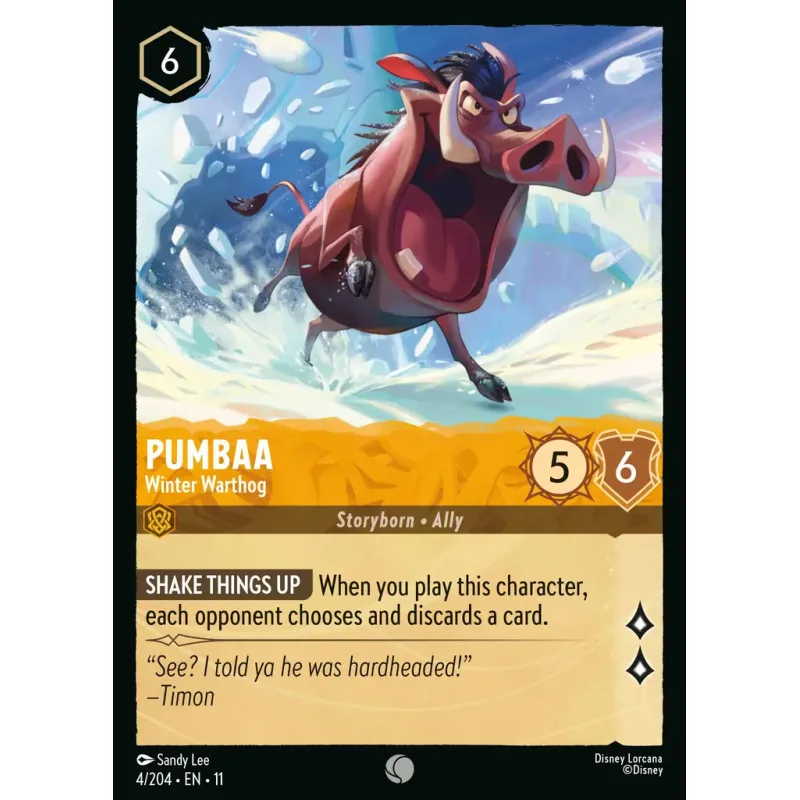 Pumbaa - Winter Warthog
