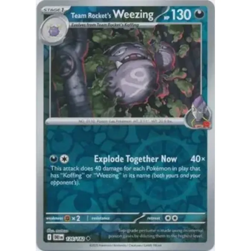 Team Rocket's Weezing (DRI 126) - REVERSE HOLO