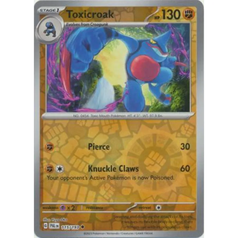 Toxicroak (PAL 115) - REVERSE HOLO