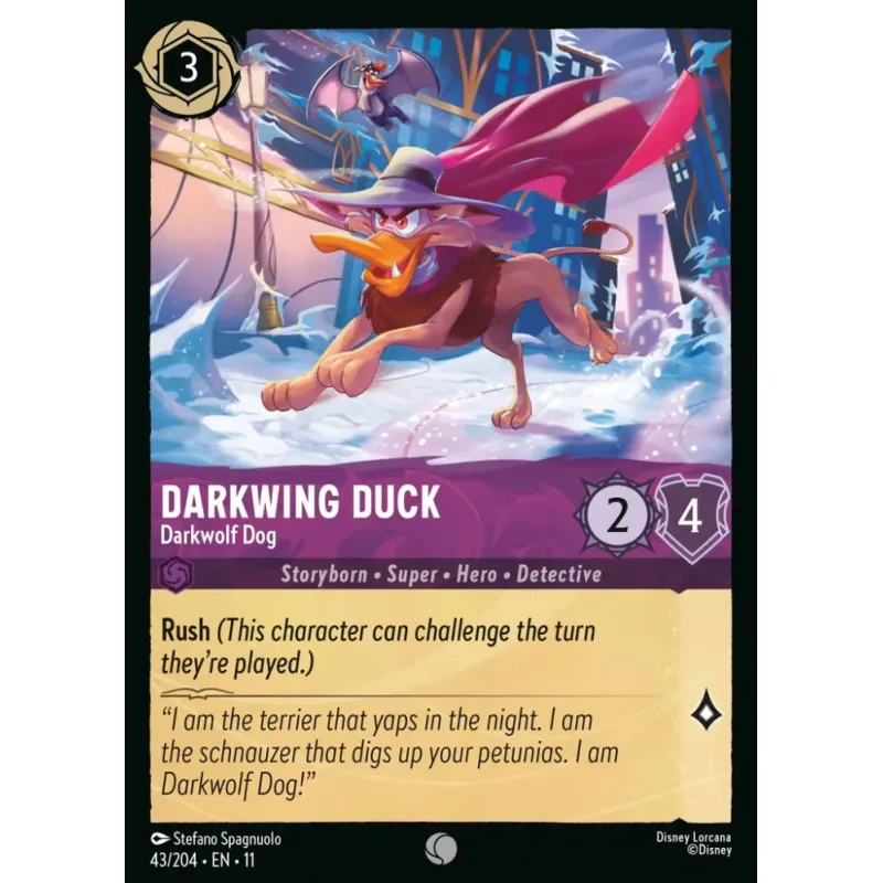 Darkwing Duck - Darkwolf Dog - foil