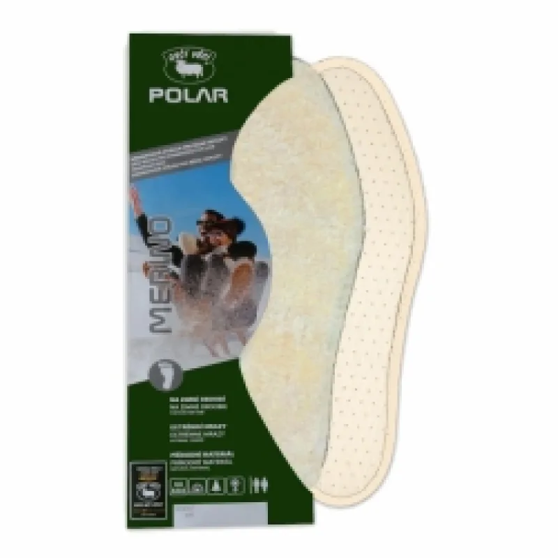 Winter insole POLAR LUX with sheep's wool, Size 25 cm