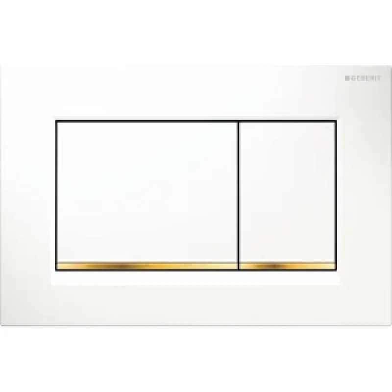 GEBERIT SIGMA30 bílá/pozlacená