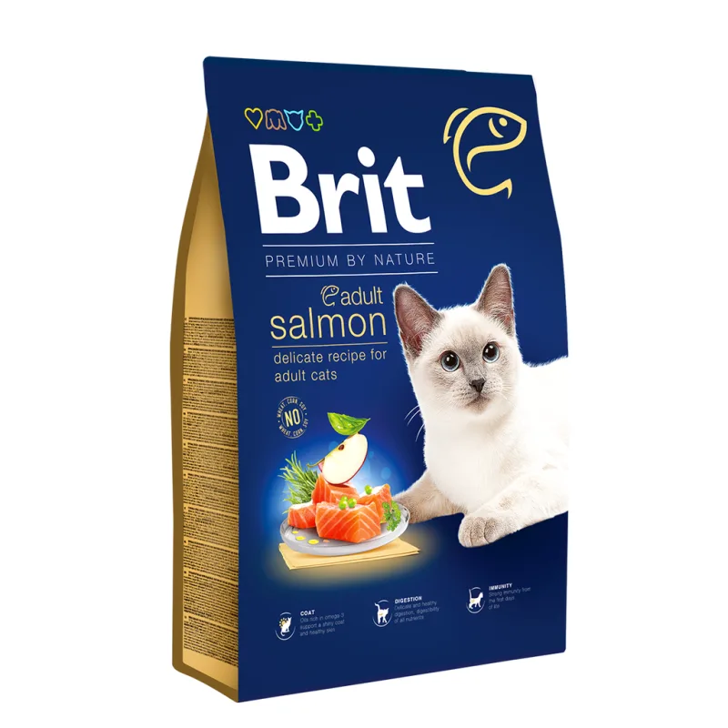 BRIT Premium Cat Adult Salmon 8 kg