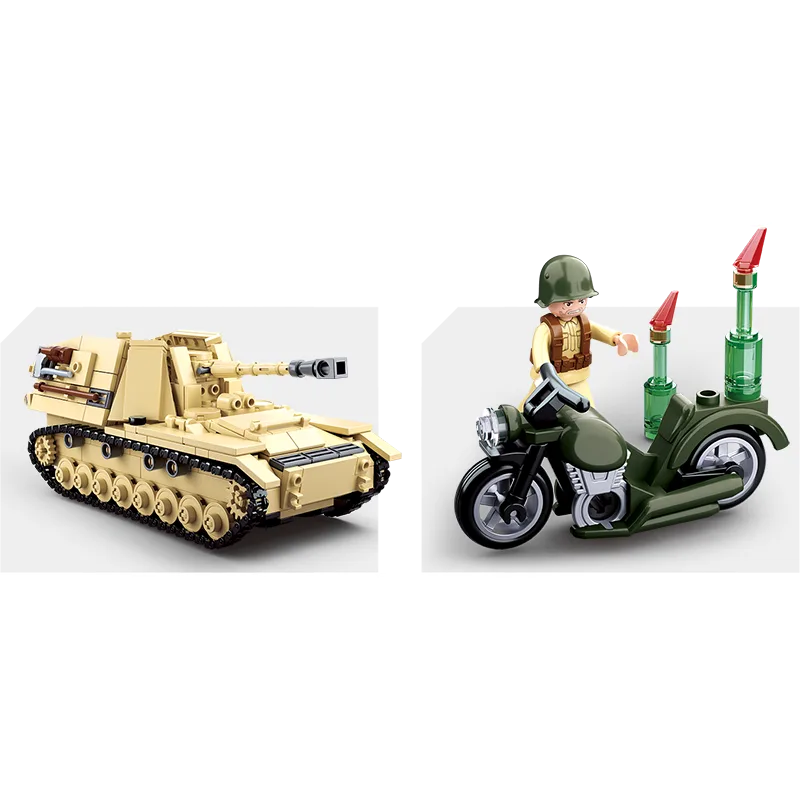 Sluban B0693 Veľký nemecký tank 2v1