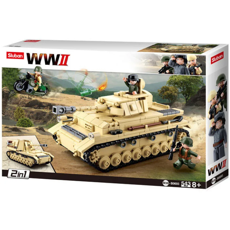 Sluban B0693 Veľký nemecký tank 2v1