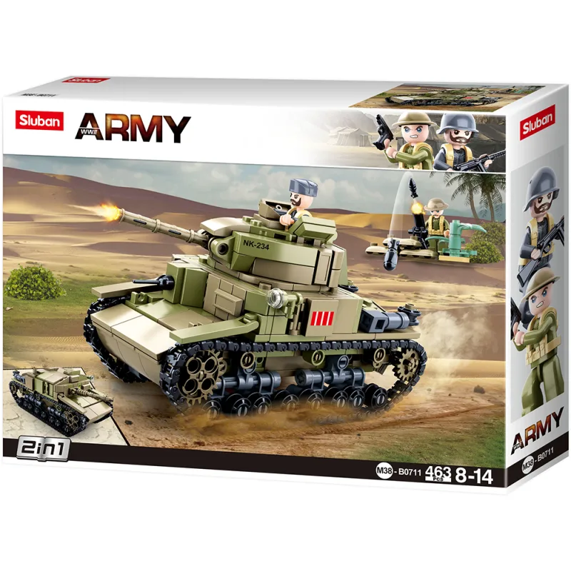 Sluban B0711 Střední italský tank 2v1