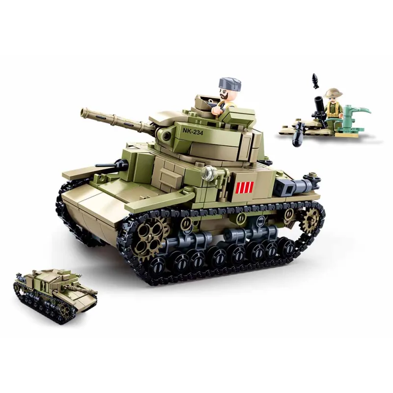 Sluban B0711 Střední italský tank 2v1