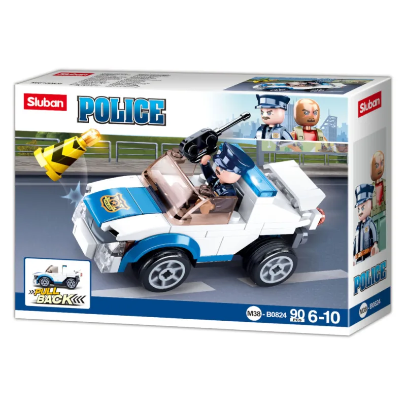 Sluban B0824 Naťahovacie auto policajné hliadky