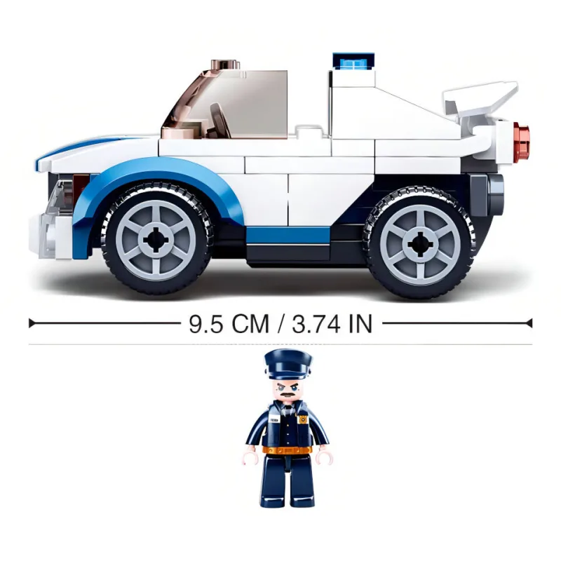 Sluban B0824 Naťahovacie auto policajné hliadky