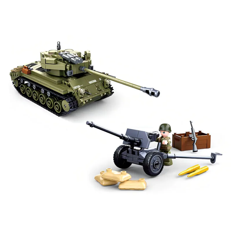 Sluban B0860 Střední tank 2v1 a protiletecké dělo