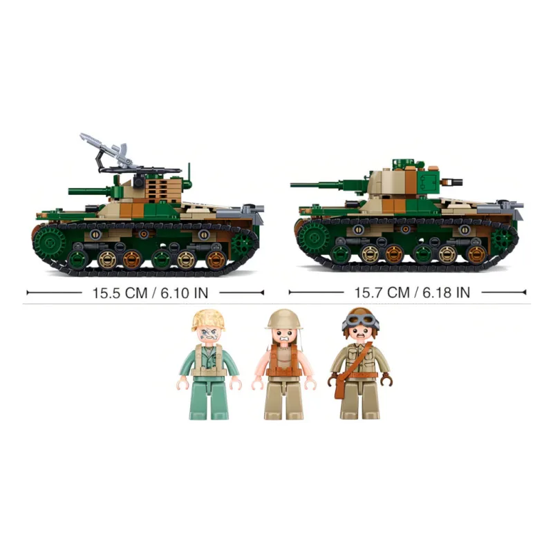 Sluban B1107 Typ 97 Japonský stredný tank 2v1