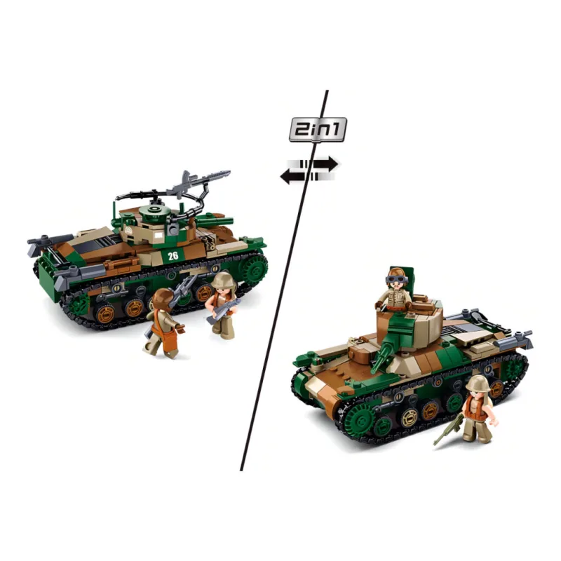 Sluban B1107 Typ 97 Japonský stredný tank 2v1