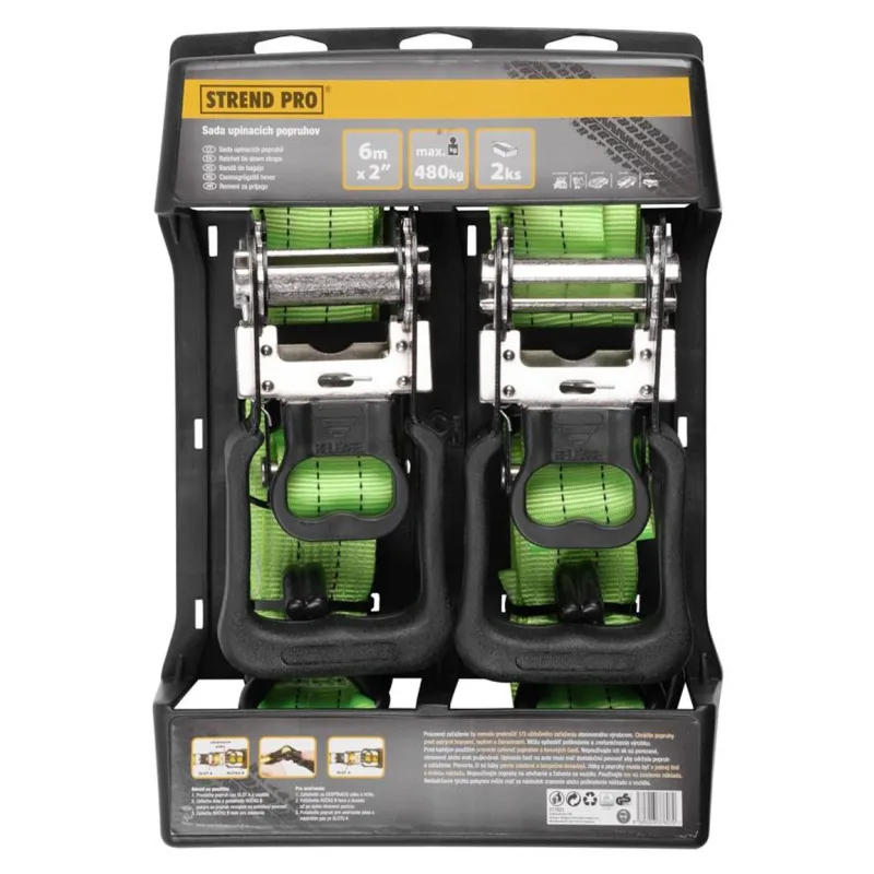 Popruh upínací Strend Pro TRS-706, 2", L-6 m, bal. 2 ks, max. 480 kg