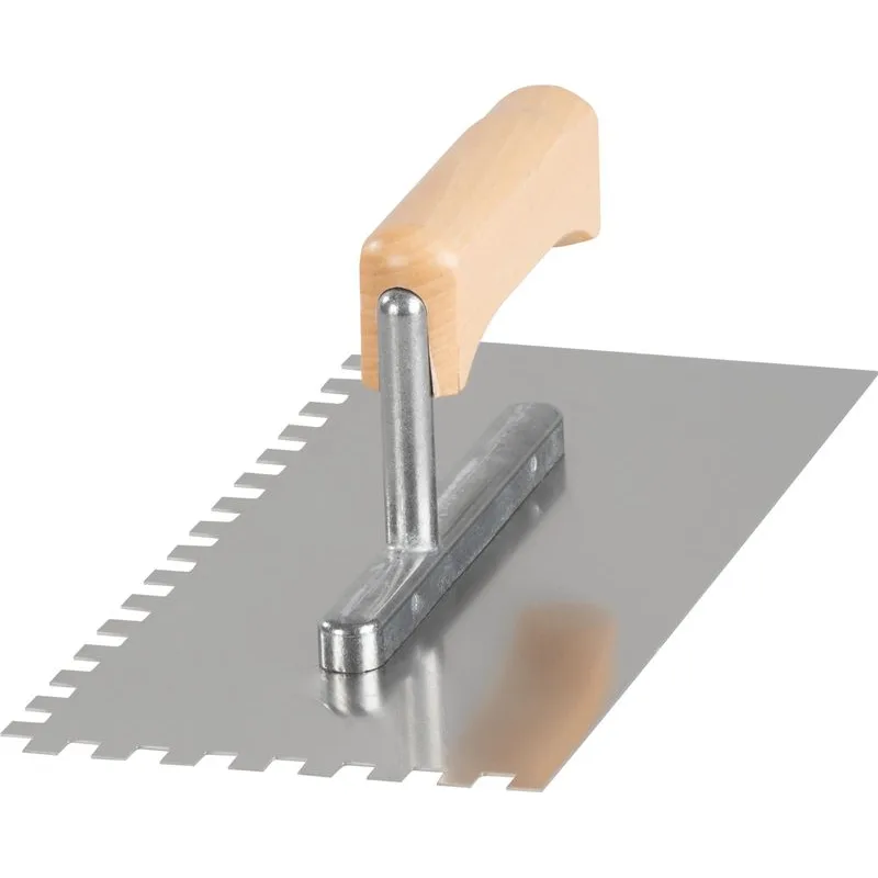 Hladítko Strend Pro Premium, 270x130 mm, e08x08 mm, nerezové, s plastovou rúčkou