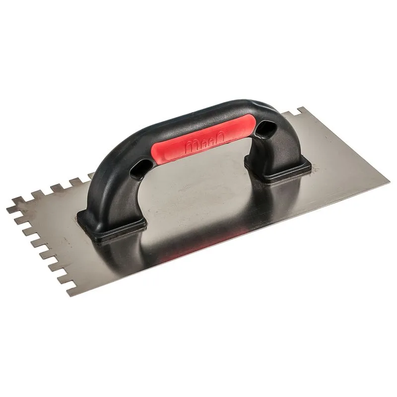 Hladítko Strend Pro Premium, 270x130 mm, e04x04 mm, nerezové, s plastovou rúčkou