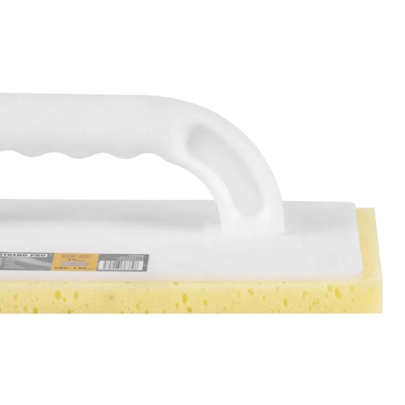 Hladítko Strend Pro 0813.005 WhiteHand, plast. rúčka, 280x140/15 mm, molitan žltý, rezaný