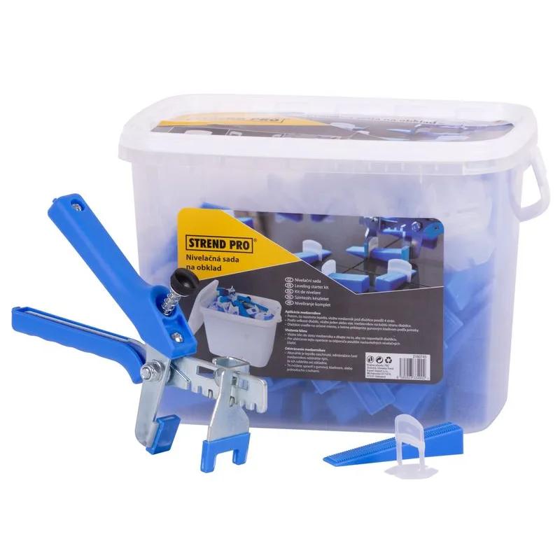 Sada nivelačná Strend Pro LS515 StarterKIT, 100x 1.5 mm medzerník + 100x klinok + kliešte