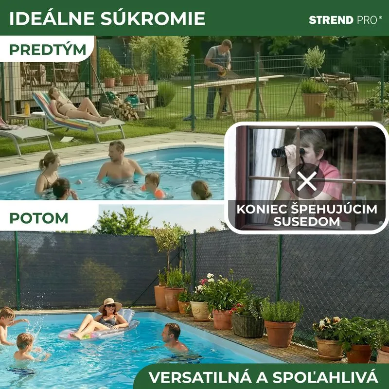 Tkanina PRIVAT.NET 1,5x10 m, HDPE, UV, 230 g/m2, 95%