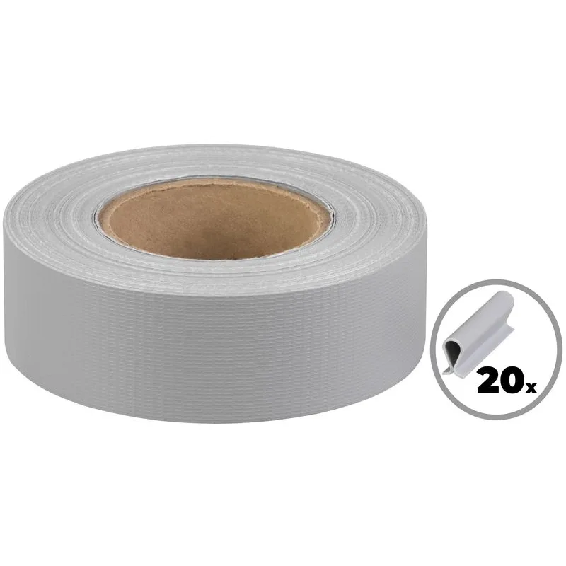 Strend Pro Eurostandard Páska tieniaca krycia na plotové panely 190 mm x 35 m sivá