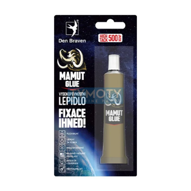 DEN BRAVEN MAMUT GLUE HIGH TACK 25 ML Transparentný