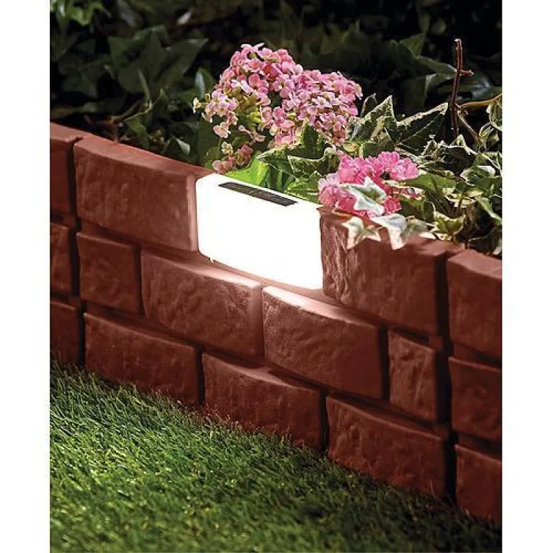Obruba GB004, 45x29 cm, plastová, Solar, LED, bal. 4 ks