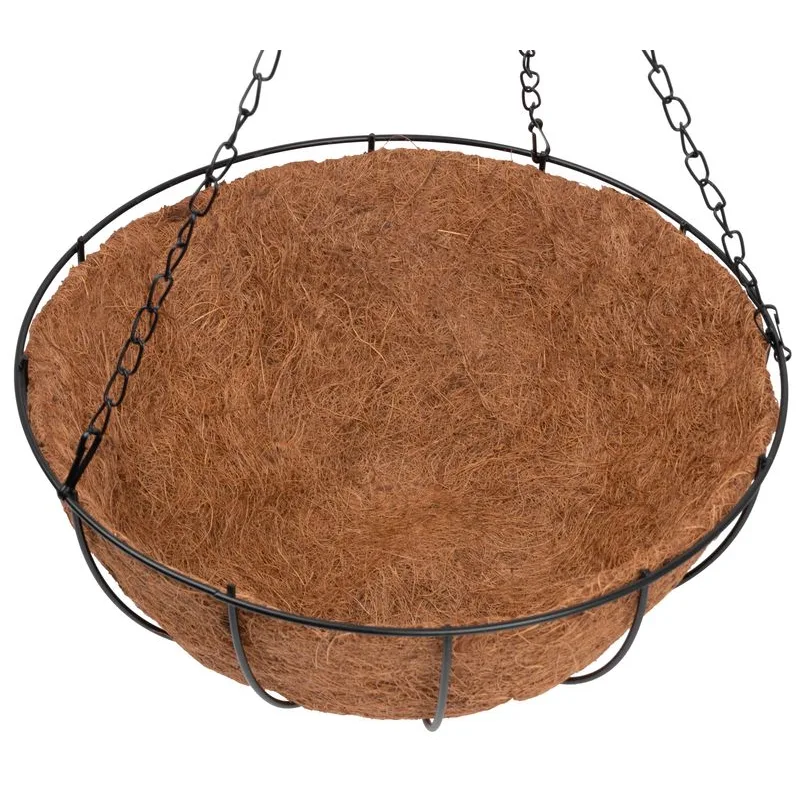 Strend Pro Kvetinac LC-CocoH-22 • oceľ/kokos závesný 25x25x12 cm
