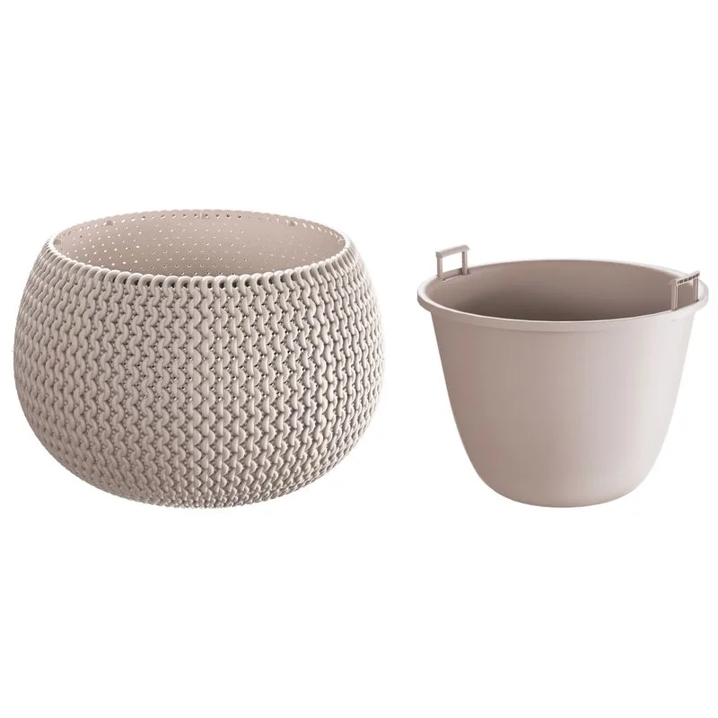 Strend Pro 255003 Kvetináč SPLOFY Bowl 290x195 mm, mocca