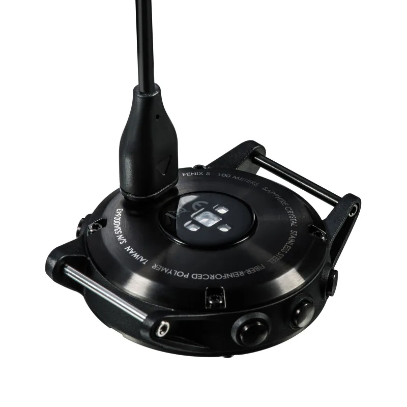 Tactical KP26378 USB Nabíjací a Dátový pre Garmin Fenix ​​5/6/7, Approach S60, Vivoactive 3, černý