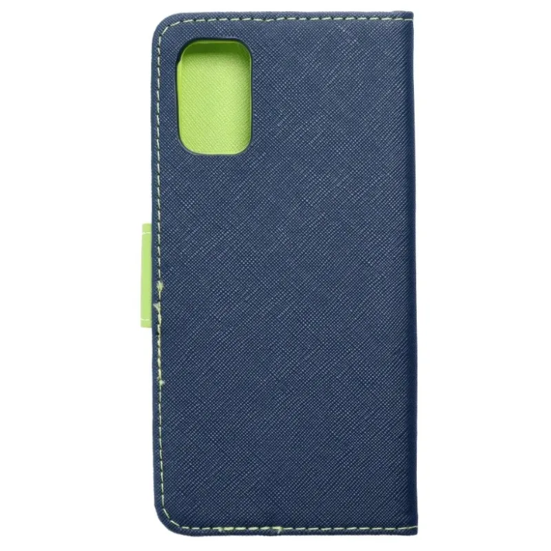 Púzdro Fancy Book Samsung Galaxy A02s SM-A025 modro-limetkové