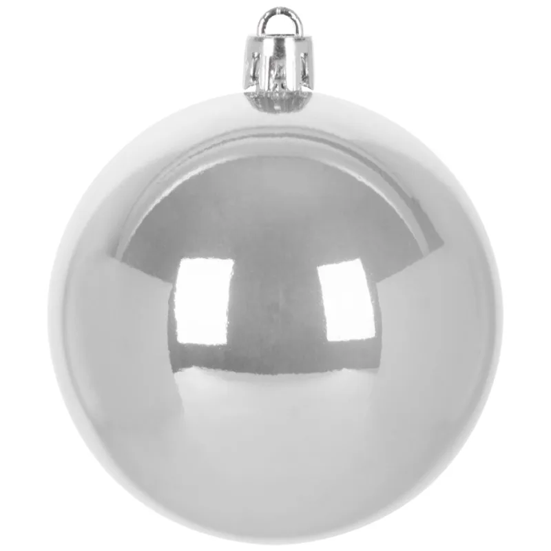 MagicHome Gule 8 ks strieborné na vianočný stromček 7 cm