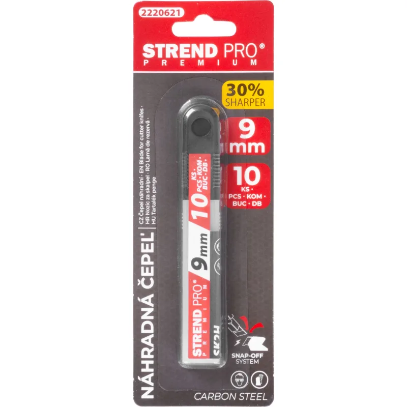 Čepeľ Strend Pro Premium FDB40, BlackMatt, 9 mm, odlamovacia, náhradná, bal. 10 ks