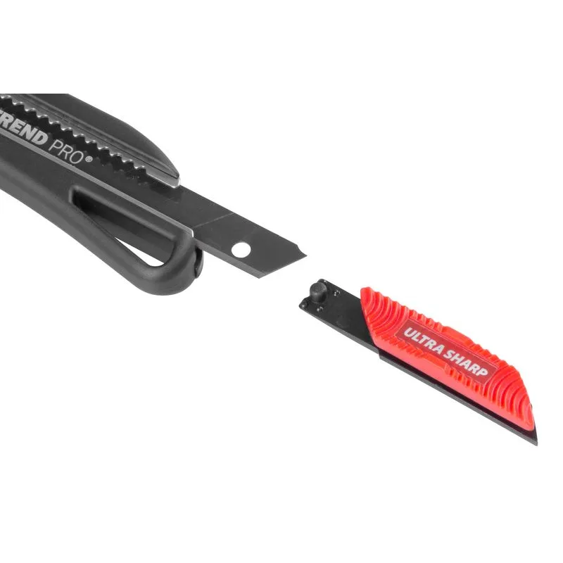 Nôž Strend Pro Premium FD706, BlackMatt, SoftTouch, 9 mm, odlamovací