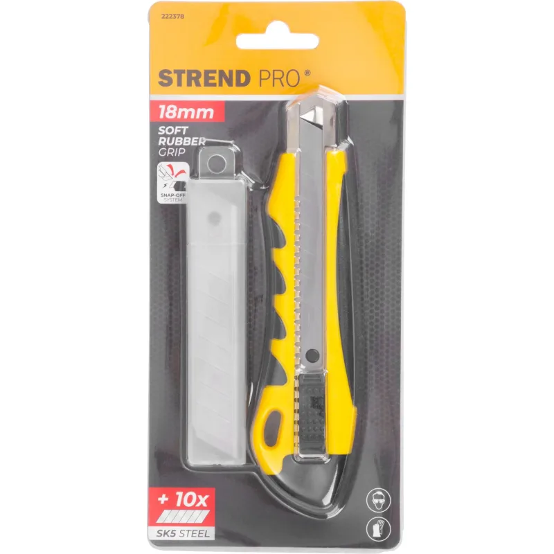 Nôž Strend Pro UK888+1A, 18 mm, odlamovací, + 10 ks čepelí