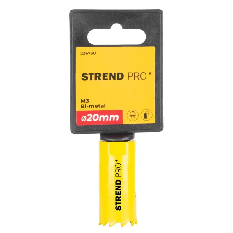 Vyrezávač Strend Pro BHS44, 20 mm, M3 Bi-metal, korunka do kovu, pílový