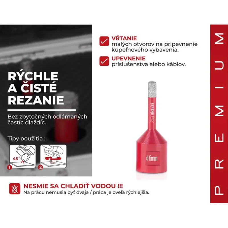 Vyrezávač Strend Pro Premium DCB11, 68 mm, M14, korunka, diamant, professional