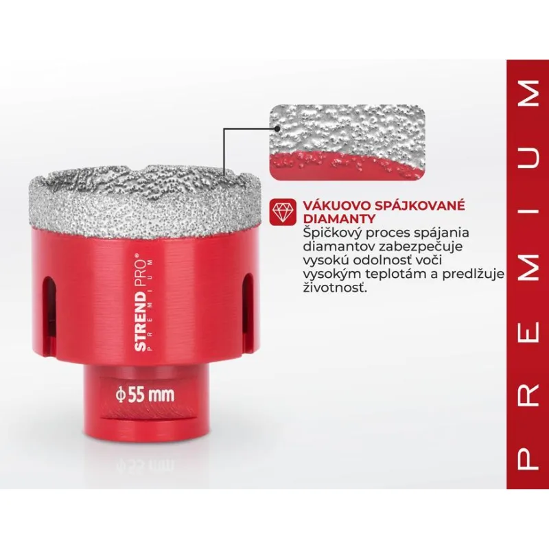 Vyrezávač Strend Pro Premium DCB11, 55 mm, M14, korunka, diamant, professional